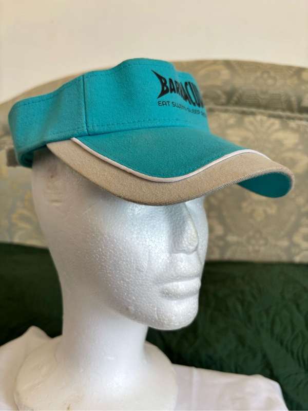 Barracuda Visor Hat Eat Swim Sleep Repeat Vintage