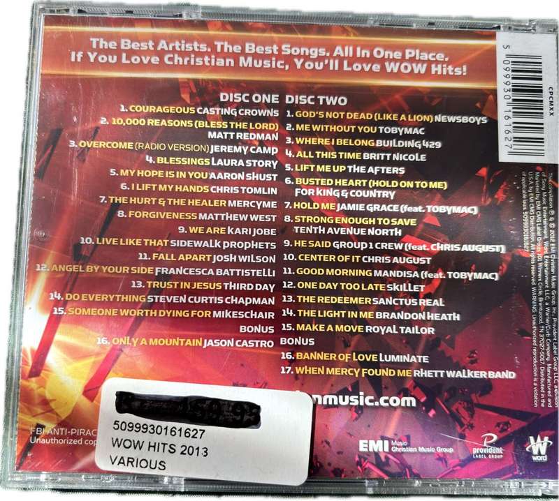 Music CD x 2, Wow Hits 2013 & Now 52 Collection