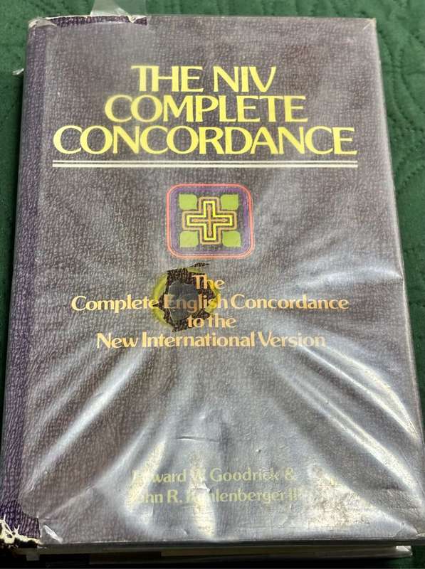 The NIV Complete Concordance Hardcover 1981 Edward W Goodrick & John R Kohlenberger