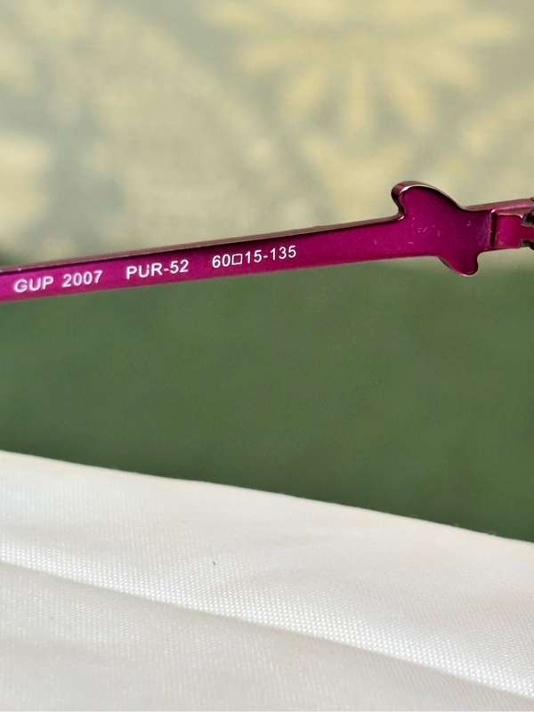 Guess Sunglasses Metal Purple GUP 2007 PUR-52 60-15-135 Sunglasses