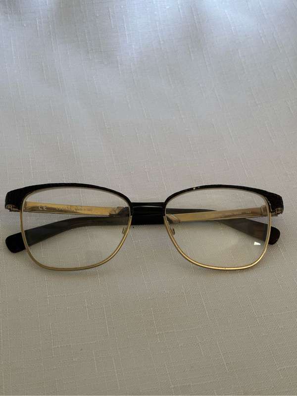 Escada Eyewear Frame Gold Metal and Black