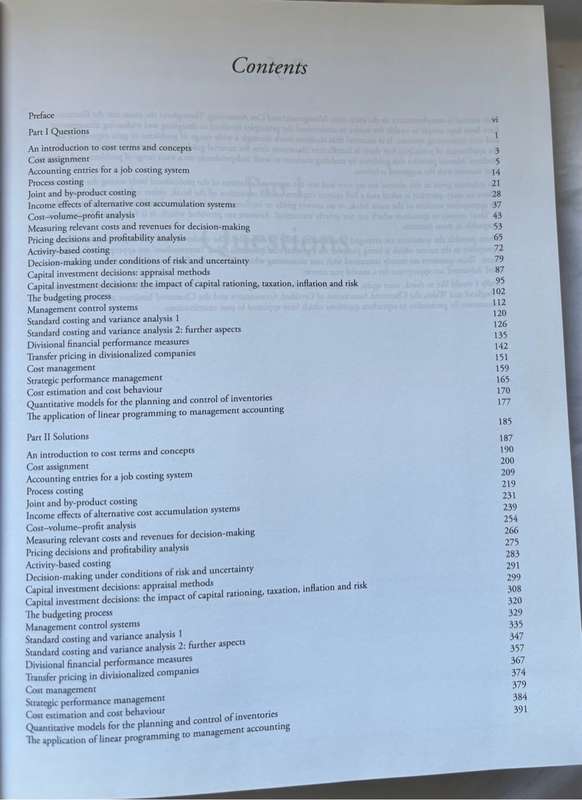 Colin Drury Management and Cost Accounting 9th Edition Student Manual