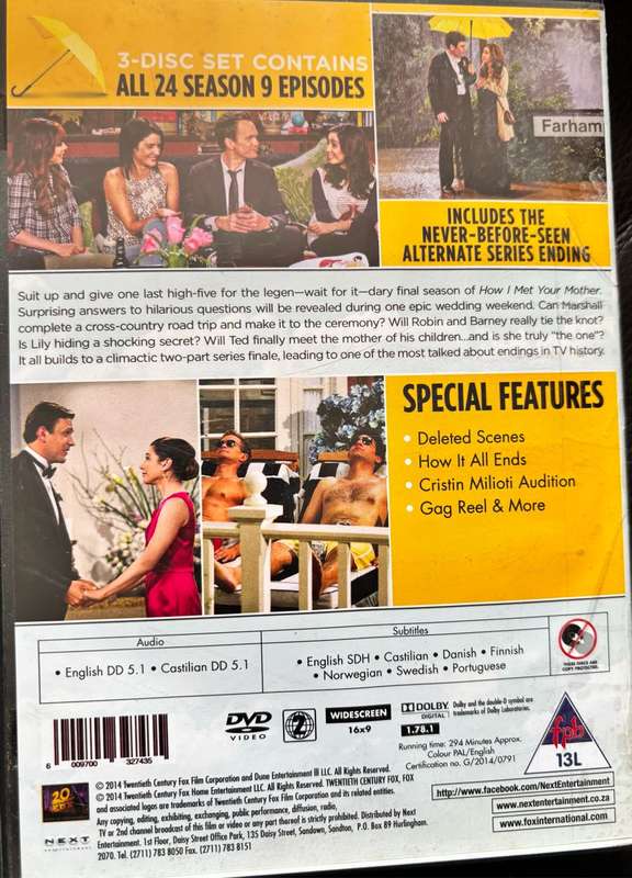 How I Met Your Mother Season1, 2, 8 &9 TV Series