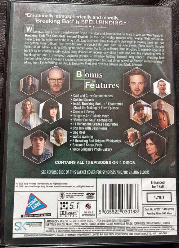 TV Series x 4, The Tudors, Modern Family, West Wing & Breaking Bad