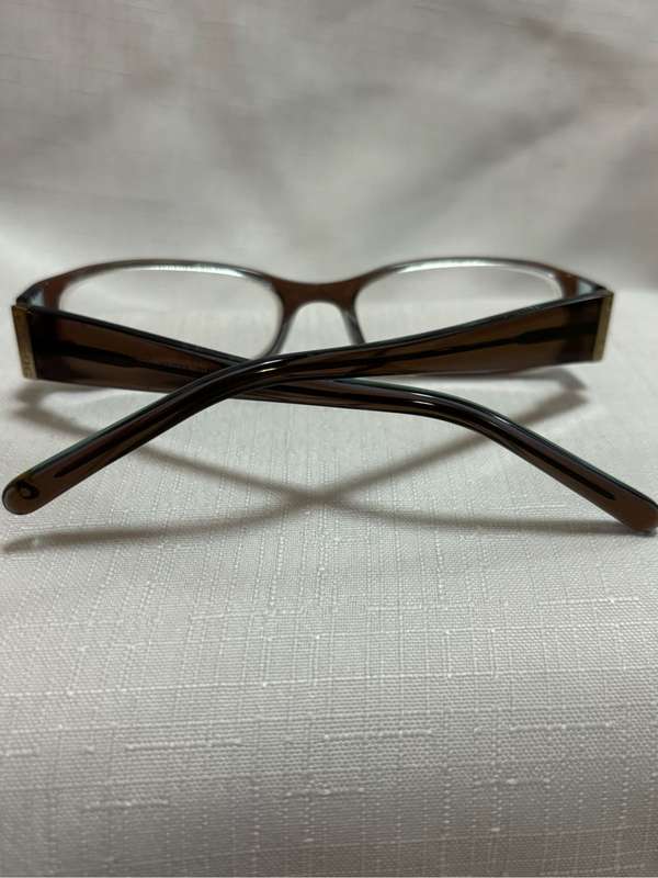 Orion Eyeglass Frame Brown Plastic Frame Gold Name on Sides 51[]16 135
