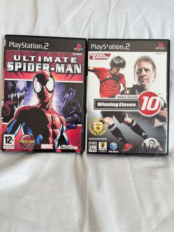 PS2 Ultimate Spider-Man and World Soccer Winning Eleven  Combo