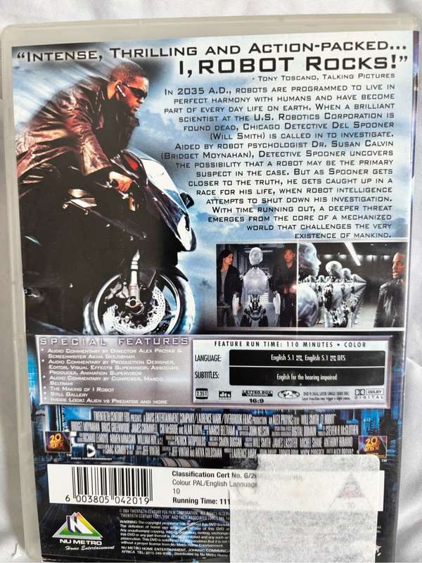 DVD Lot Invictus, Lego Scooby-Doo Blow out beach bash, Transporter 2, I Robot