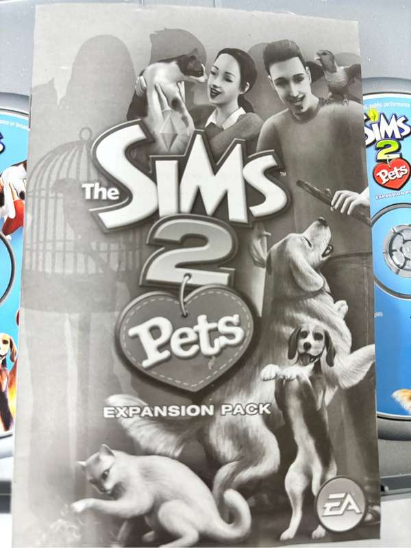 PC Game The Sims combo Unleashed Expansion Pack , Sims 2 Pets Expansion Pack