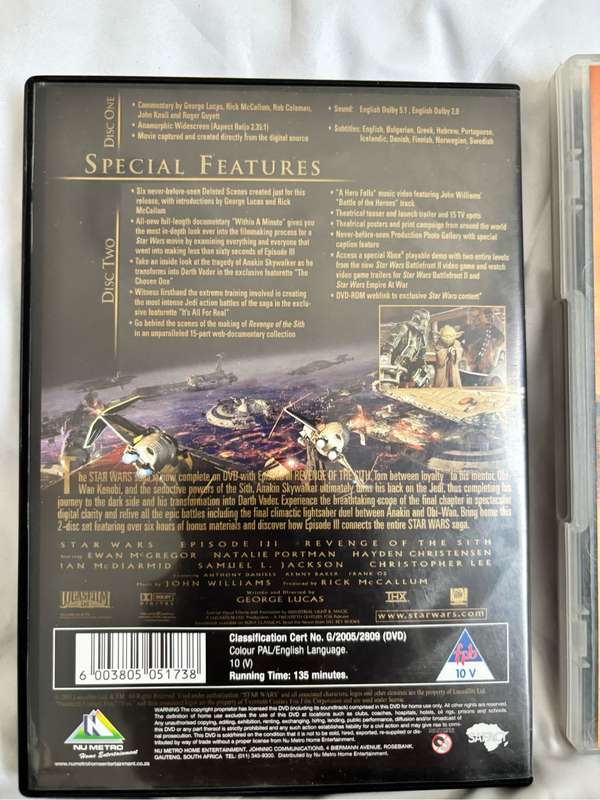 Star Wars 2 and 3 Double Discs and The Lost Boys Combo DVD