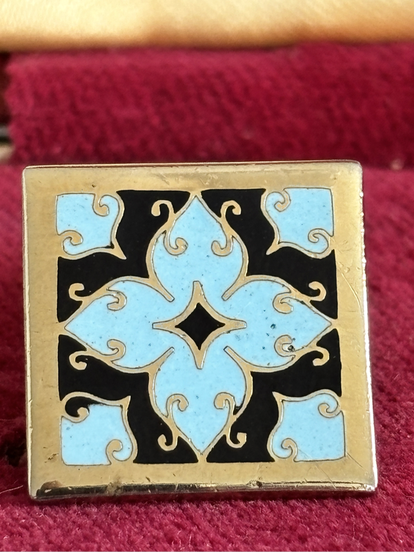 Stratton England Gold Gilt Cufflinks and Tie Pin Vintage