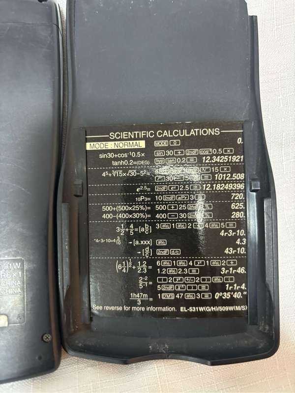 Sharp Calculator EL-531W Scientific Calculator