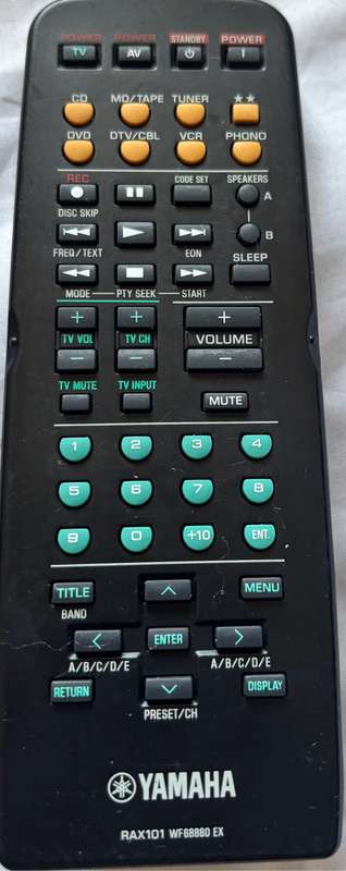 Yamaha RAX101 WF68880 EX Remote Control Original