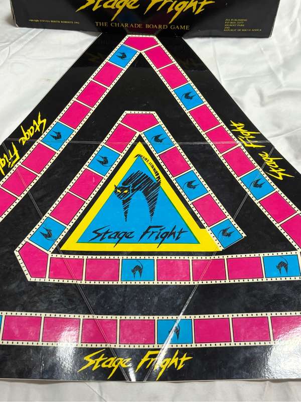 Very Rare Stage Fright Collectable The Charade Board Game