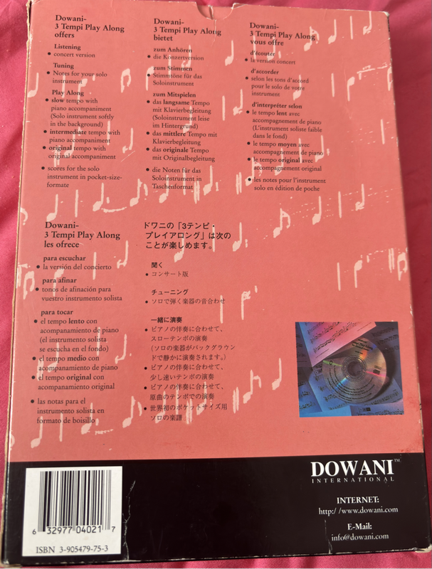 Dowani 3 Tempi Play Along CD & Sheet Music