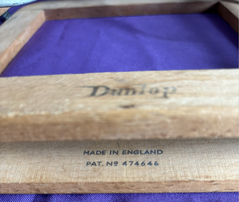 Vintage Dunlop Wooden Racket Protector Press