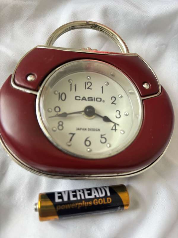 Casio Mini Alarm Bedside Clock Japan Design AA Battery Included