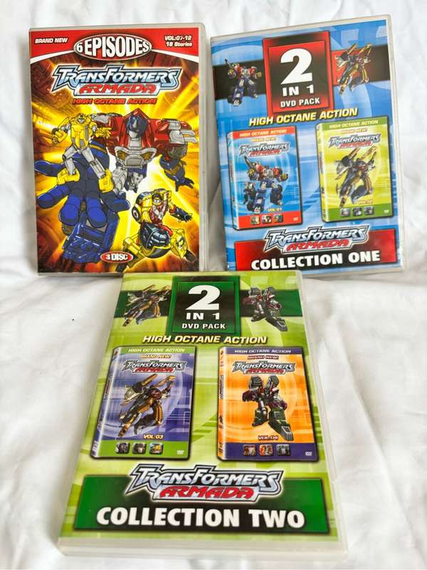 Transformers Armada Volumes 1, 2, 3, 4, 7, 8, 9, 10, 11, 12
