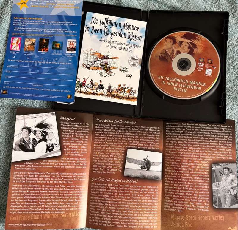 Two German DVDs Import Kleinen Muck & Die Tollkuhnen Manner in Ihren Fliegenden Kisten Classic