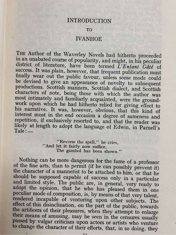 Ivanhoe by Sir Walter Scott, Rare 1st Edition 1933 London