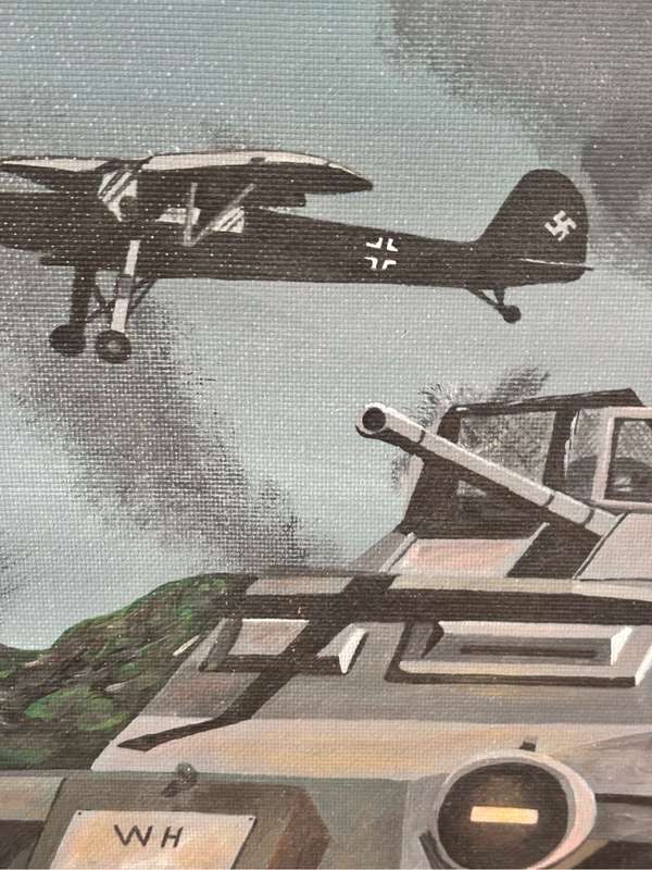 Henkel 2010 World War 2 Oil on Board No Frame 61cm x 76cm