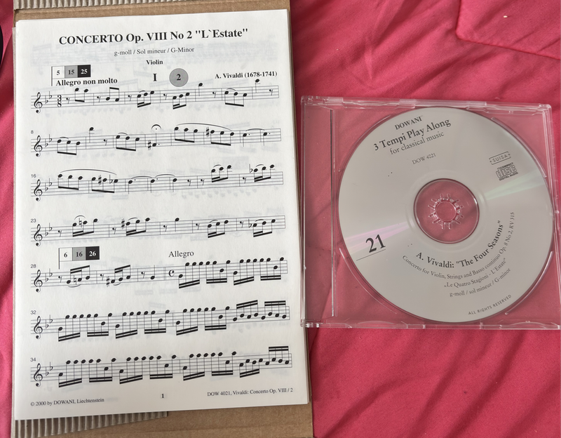 Dowani 3 Tempi Play Along CD & Sheet Music