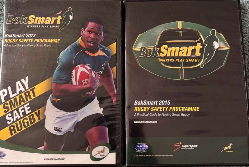 DVD Bok Smart Safe Rugby Programme 2013 & 2015 Four disks in all