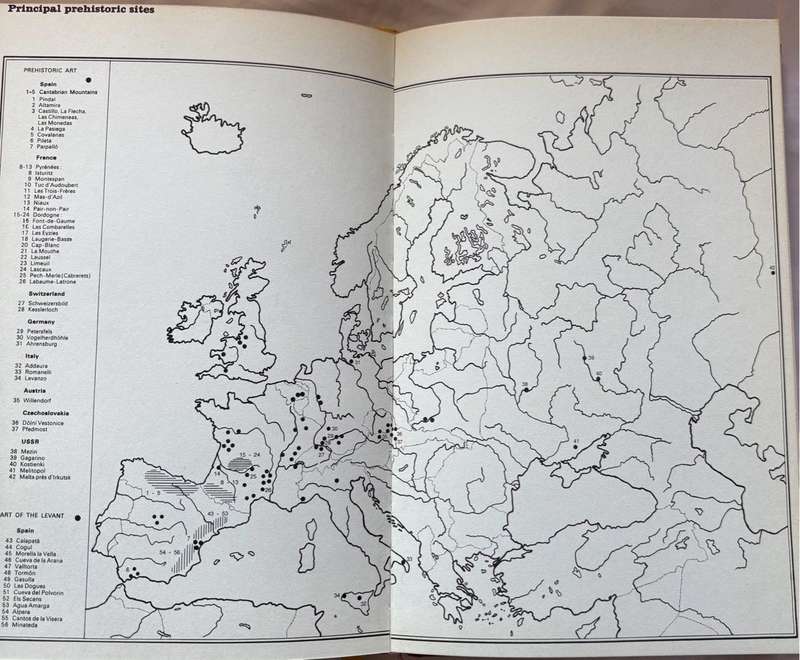 Rare Prehistoric Painting Collectable Ancient Maps