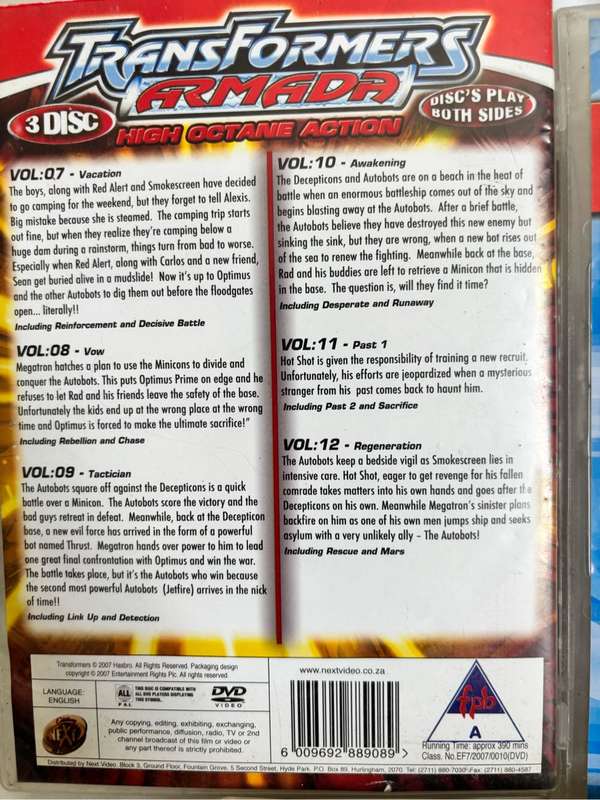 Transformers Armada Volumes 1, 2, 3, 4, 7, 8, 9, 10, 11, 12