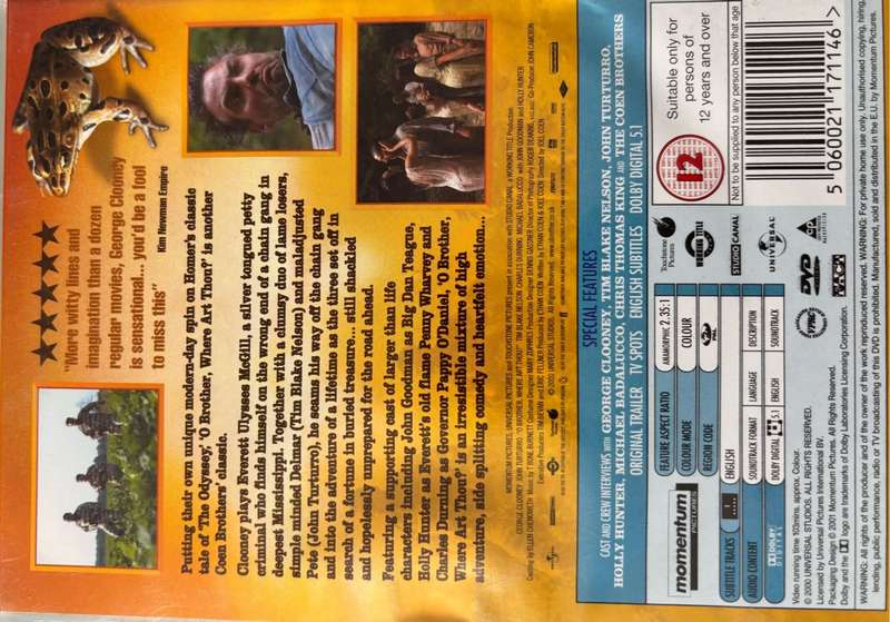 DVD x 4, Pink Panther, Mamma Mia, Weather Man &O Brother Where Art Thou?