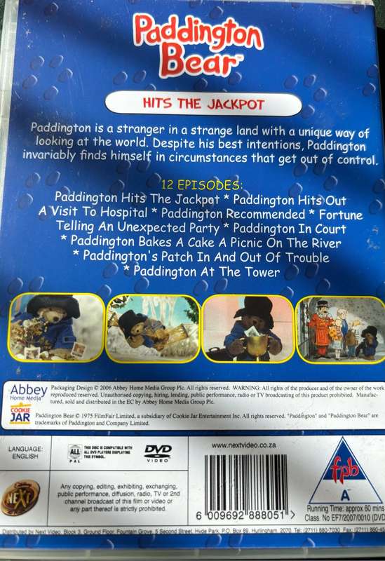 Paddington Bear 3 DVD Box Set Collectable Rare