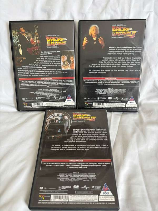 Back to the Future Trilogy 1, 2, 3 DVD