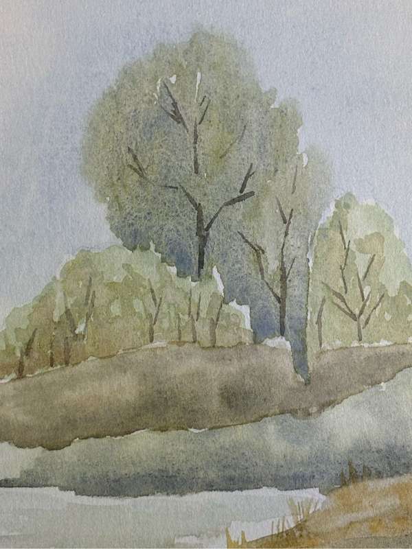 Painting by Pat Schultze Watercolour 24cm x 17cm without frame