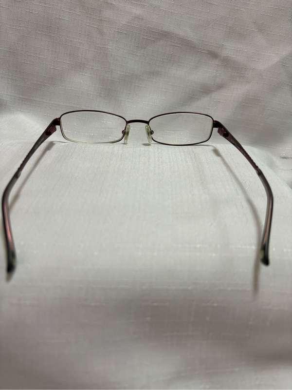 Kaylin Eyeglass Frame Burgandy 52-17 Italian Design
