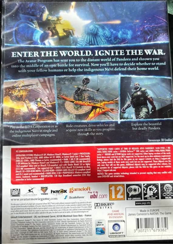PC Games x 2, Need for Speed Most Wanted & Avatar