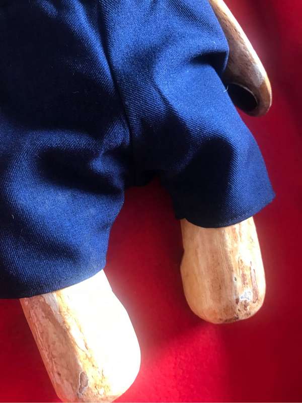 Vintage Wooden Bears with Movable Arms & Legs Dressed
