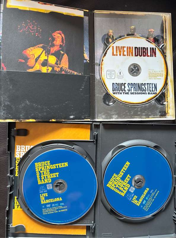 Bruce Springsteen X 2 Music DVDs Live in Dublin 2007 & Live in Barcelona 2003 Rock