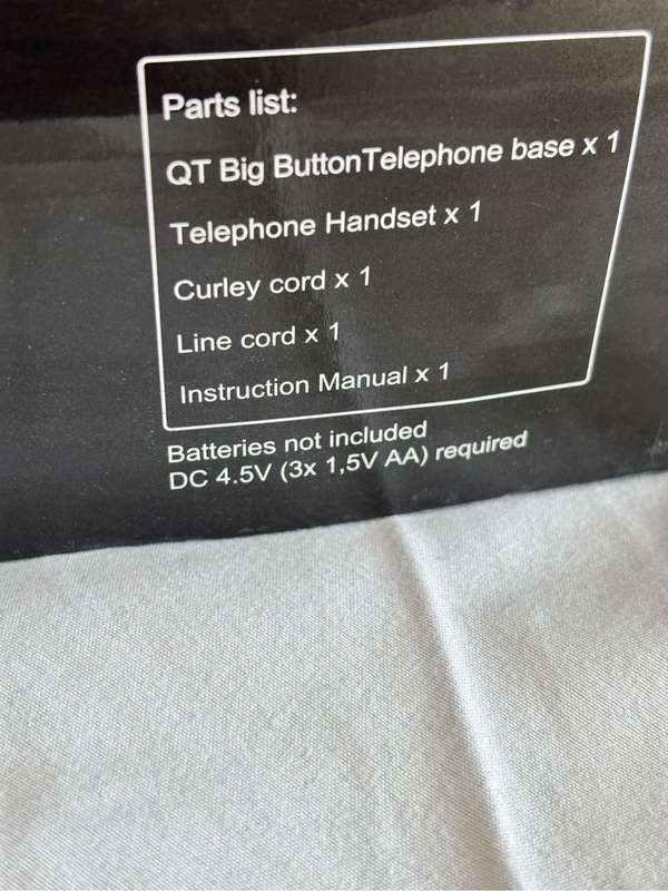 Senior Citizen Desktop Phone QT Big Button Base
