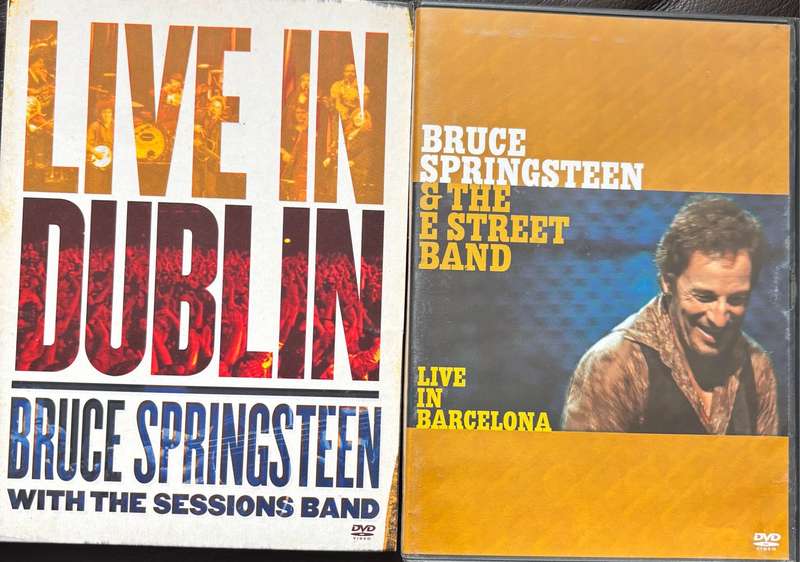 Bruce Springsteen X 2 Music DVDs Live in Dublin 2007 & Live in Barcelona 2003 Rock