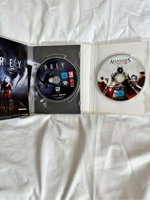 PC DVD Prey and Assassins Creed 2 Combo Games
