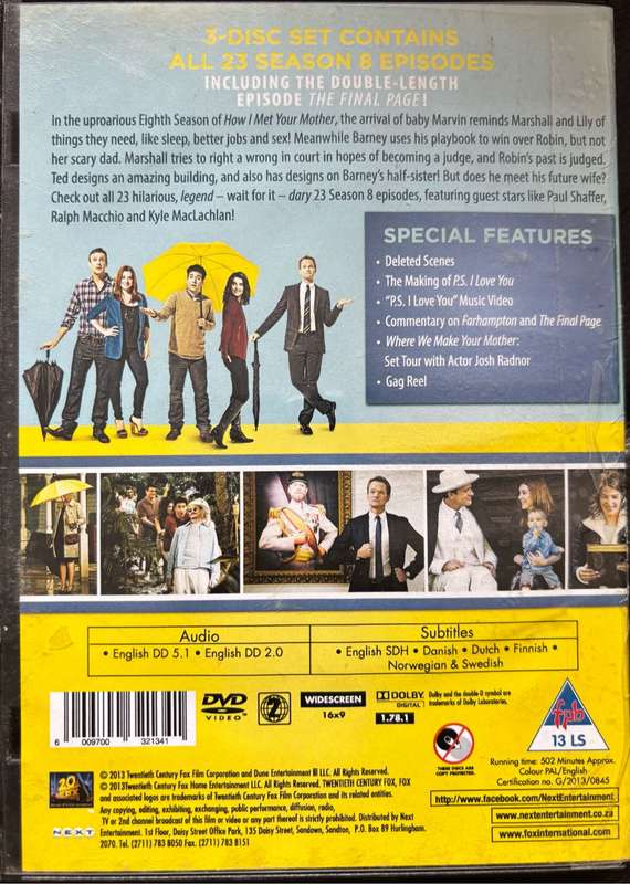 How I Met Your Mother Season1, 2, 8 &9 TV Series