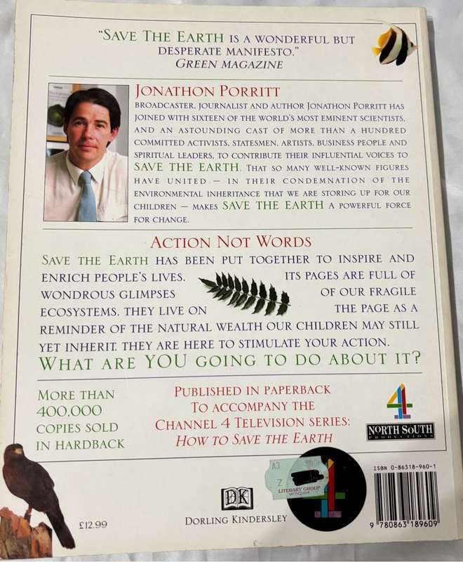 Save the Earth by Jonathon Porritt Environmental Green