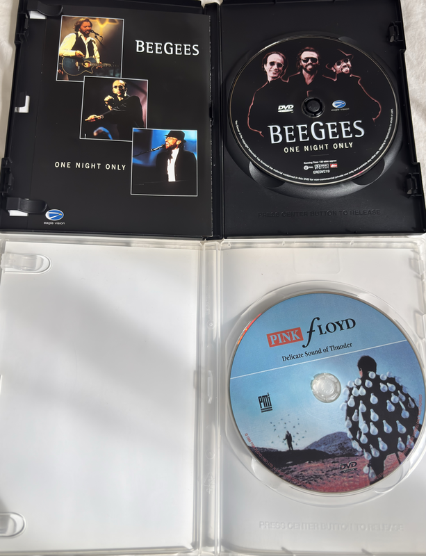 Two Music DVDs Pink Floyd & Bee Gees Collection