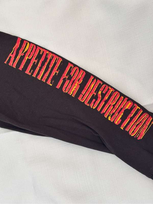 Guns and Rose T-shirt Long Sleeve Large Appetite for Destruction
