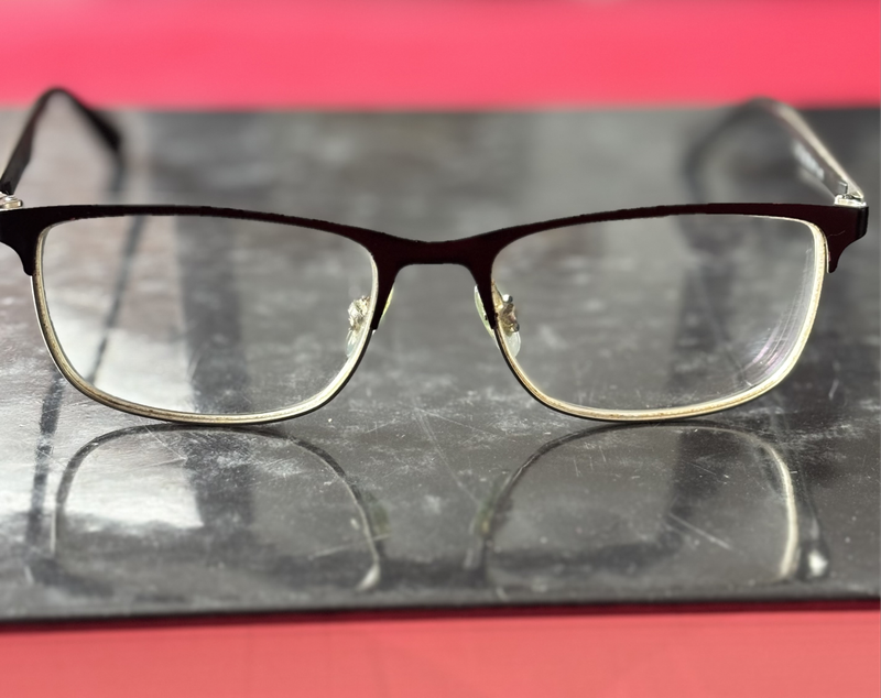 Ray-Ban Eyewear Eyeglass Silver and Black small RB 1052 4055 49-15 130