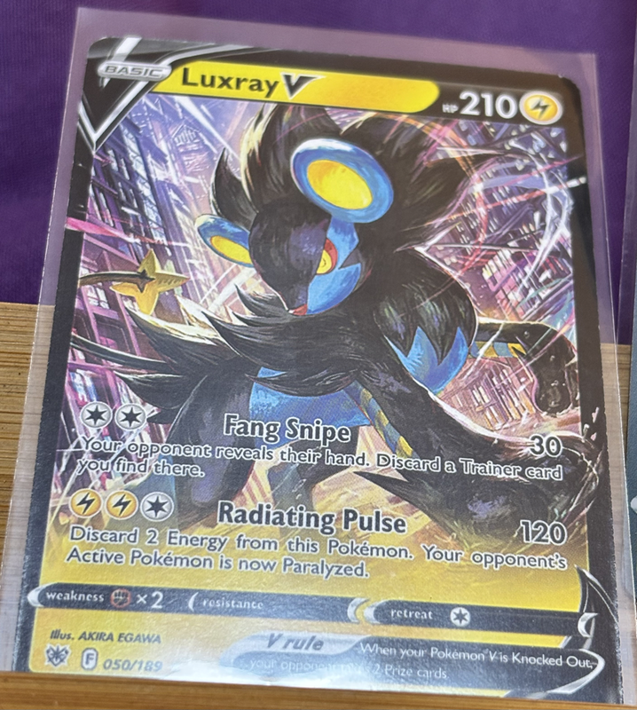 Pokemon 2022 Full Art V Ultra Rare Hisuian 173, Luxray 50 & Beedrill 1 SS Astral Radiance