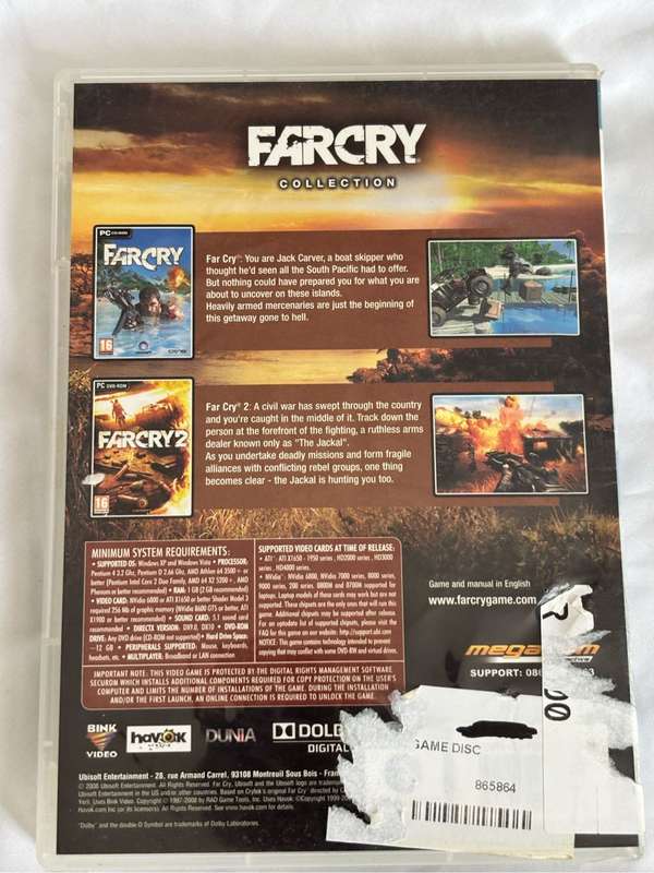Far Cry PC Svd Rom 5 Discs Far Cry 2 Sealed,