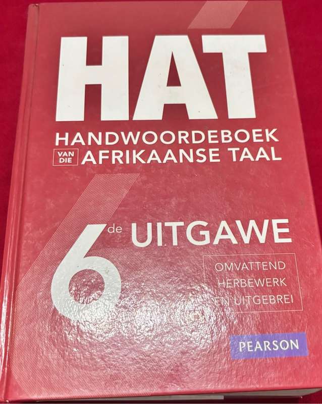 HAT Handwoordeboek Afrikaanse Taal 6de Uitgawe Pearson