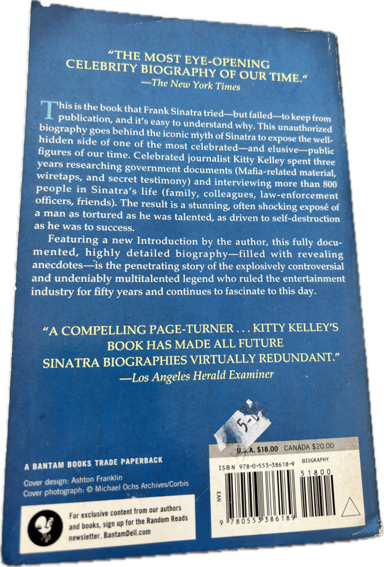 Frank Sinatra book His Way by Kitty Kelley & CD with Dean Martin & Sammy Davis