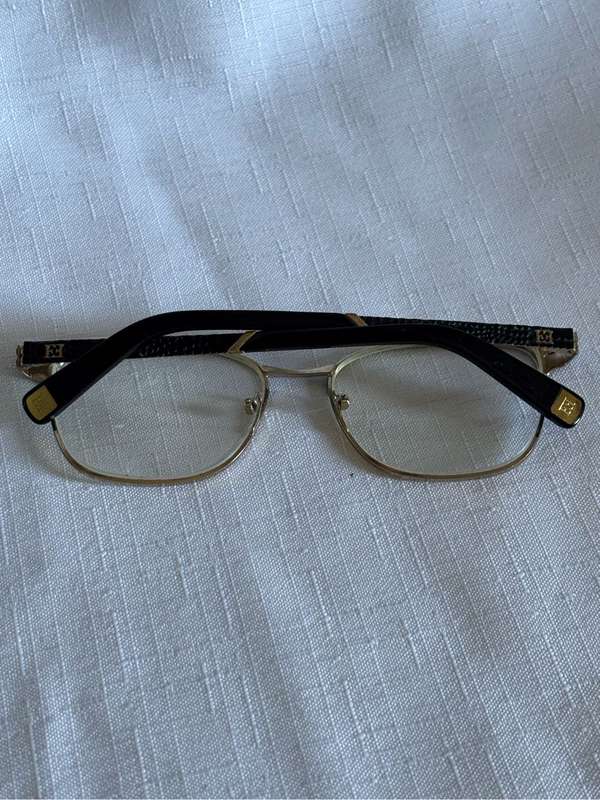 Escada Eyewear Frame Gold Metal and Black