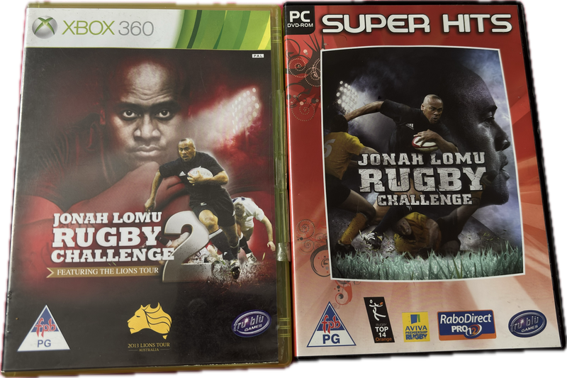 X Box 360 Jonah Lomu Rugby Challenge 2 & extra PC DVD Rugby Challenge